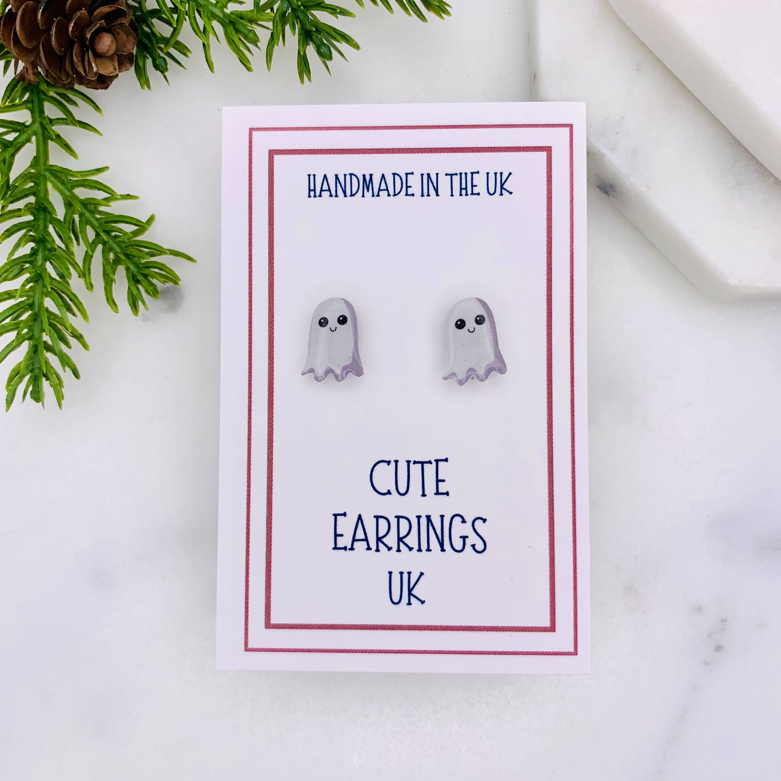 Ghost Stud Earrings