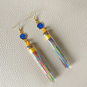 Rainbow Tassel Earrings