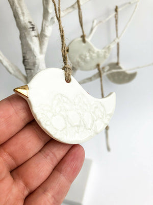 White Bird ornament