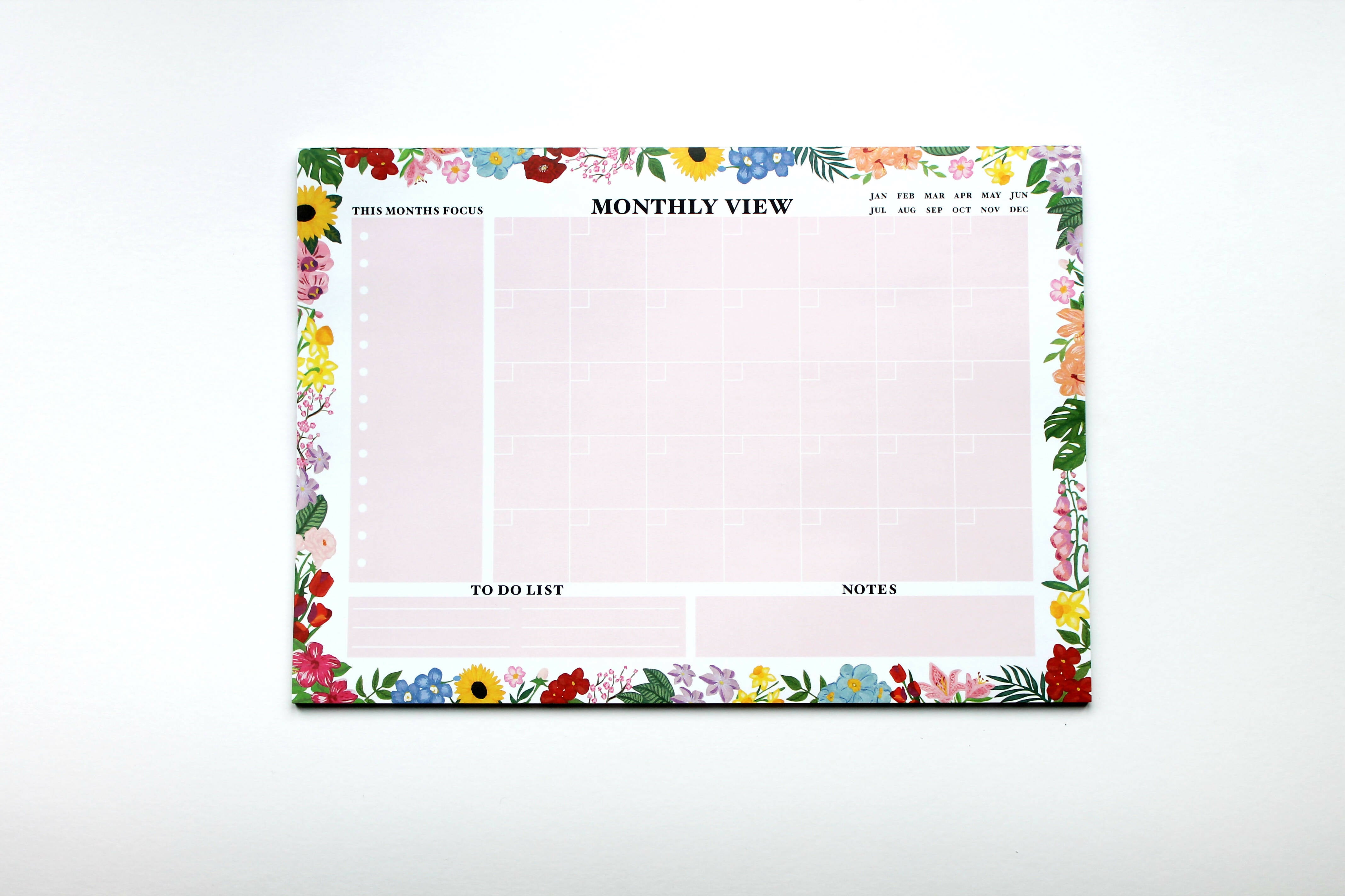 Monthly Planner Tear Off Desk Pad, Large A3