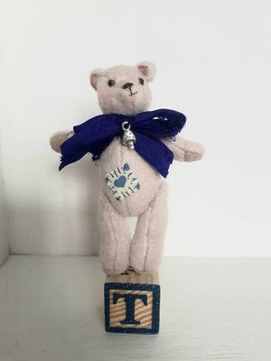 Teddy With Blue Bow