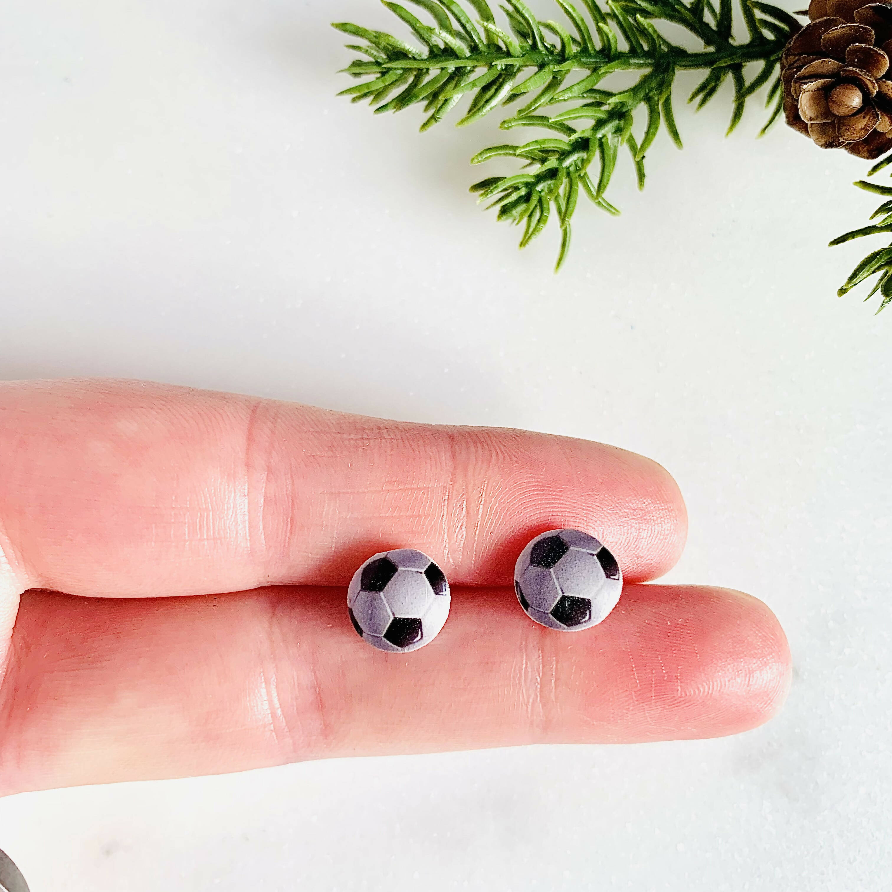 Football Stud Earrings