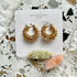 Spiral Gold Hoop Earrings