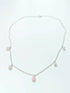 18" Gemstone Beaded Sterling Silver Necklace - Handmade