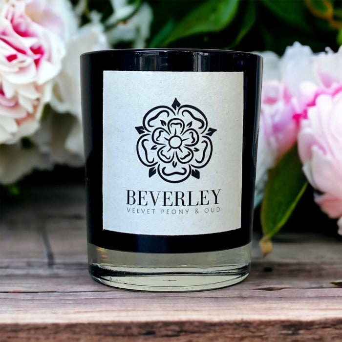 Beverley Velvet Peony and Oud Votive Candle 75g