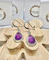 Amethyst drop earrings