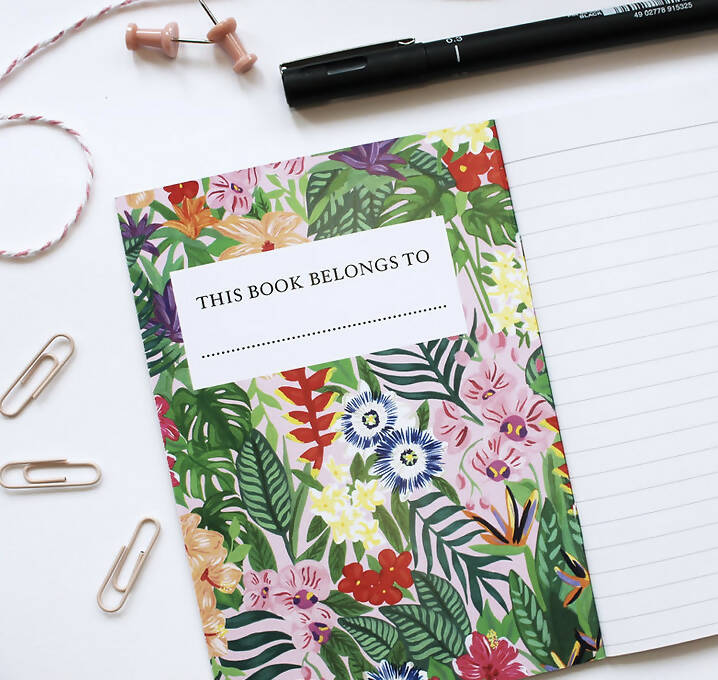 British Wildflower Mini A6 Notebook