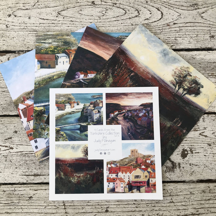 Yorkshire Collection set A - pack of 4 art cards