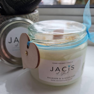 Jacis of York: Rhubarb & Ginger Fizz scented candle 250ML