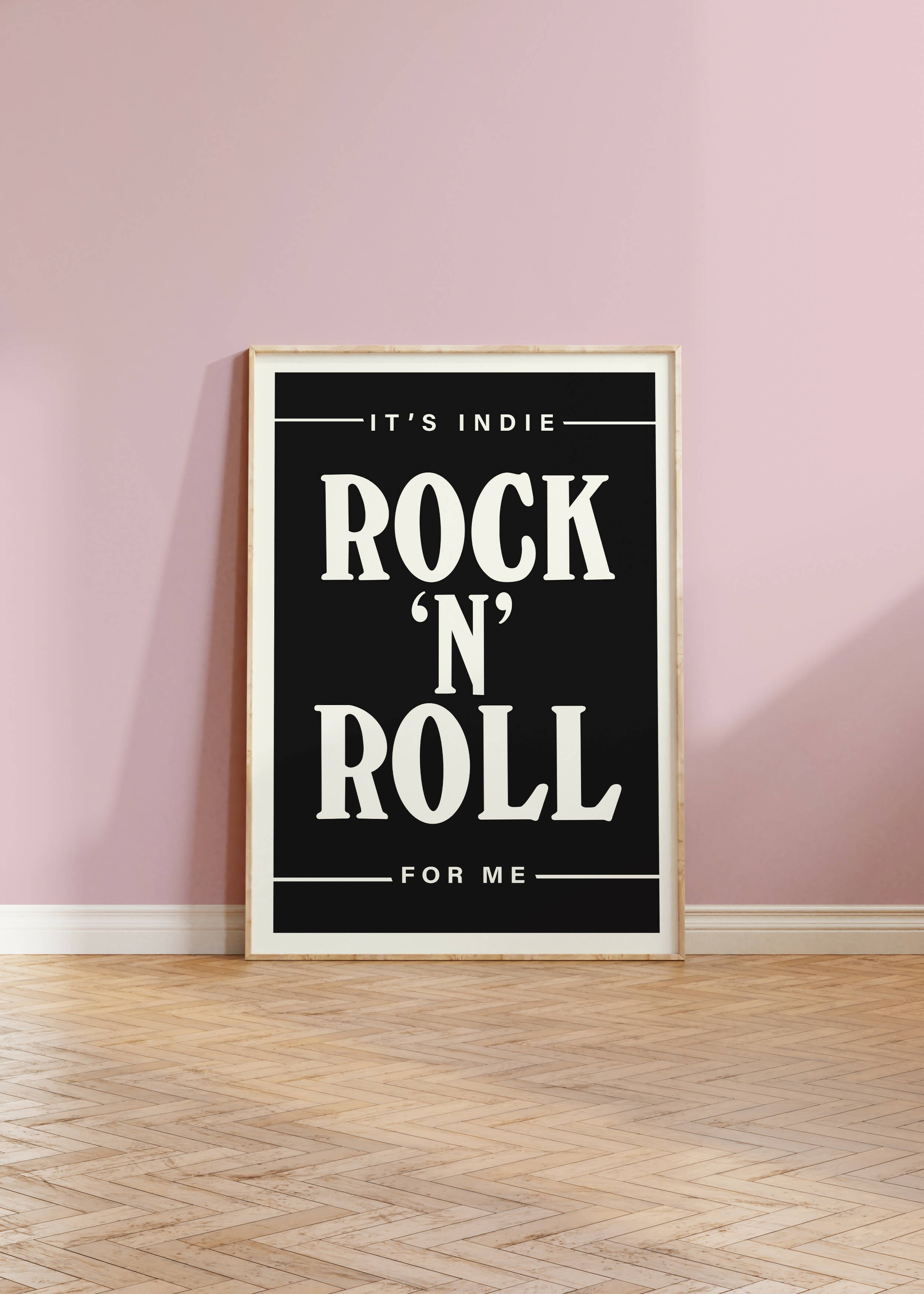 Indie Rock & Roll Print