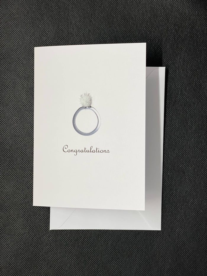 Wedding / Engagement Congratulations Card - Pom Pom greeting card