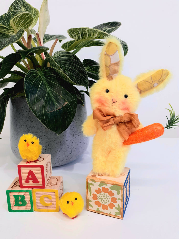 Yellow Bunny With Carrot