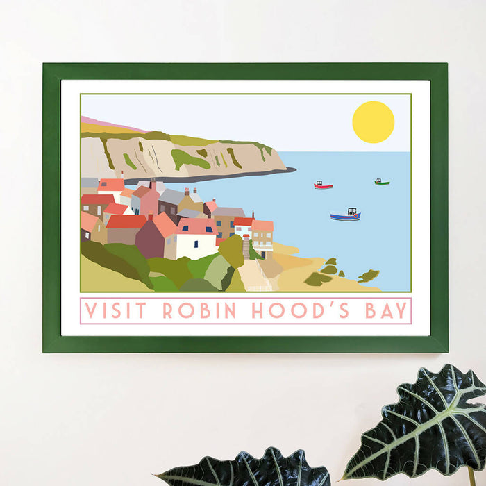 Robin Hoods Bay Travel Poster