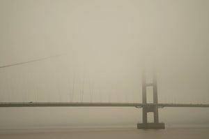 Humber Bridge fog - card