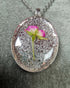 Pressed Rose Pendant Necklace