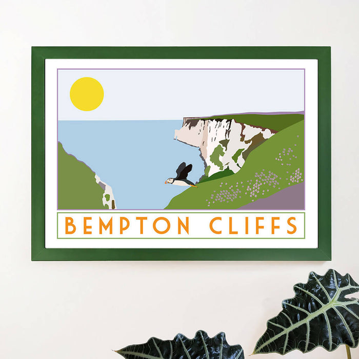 Bempton Cliffs Travel Poster