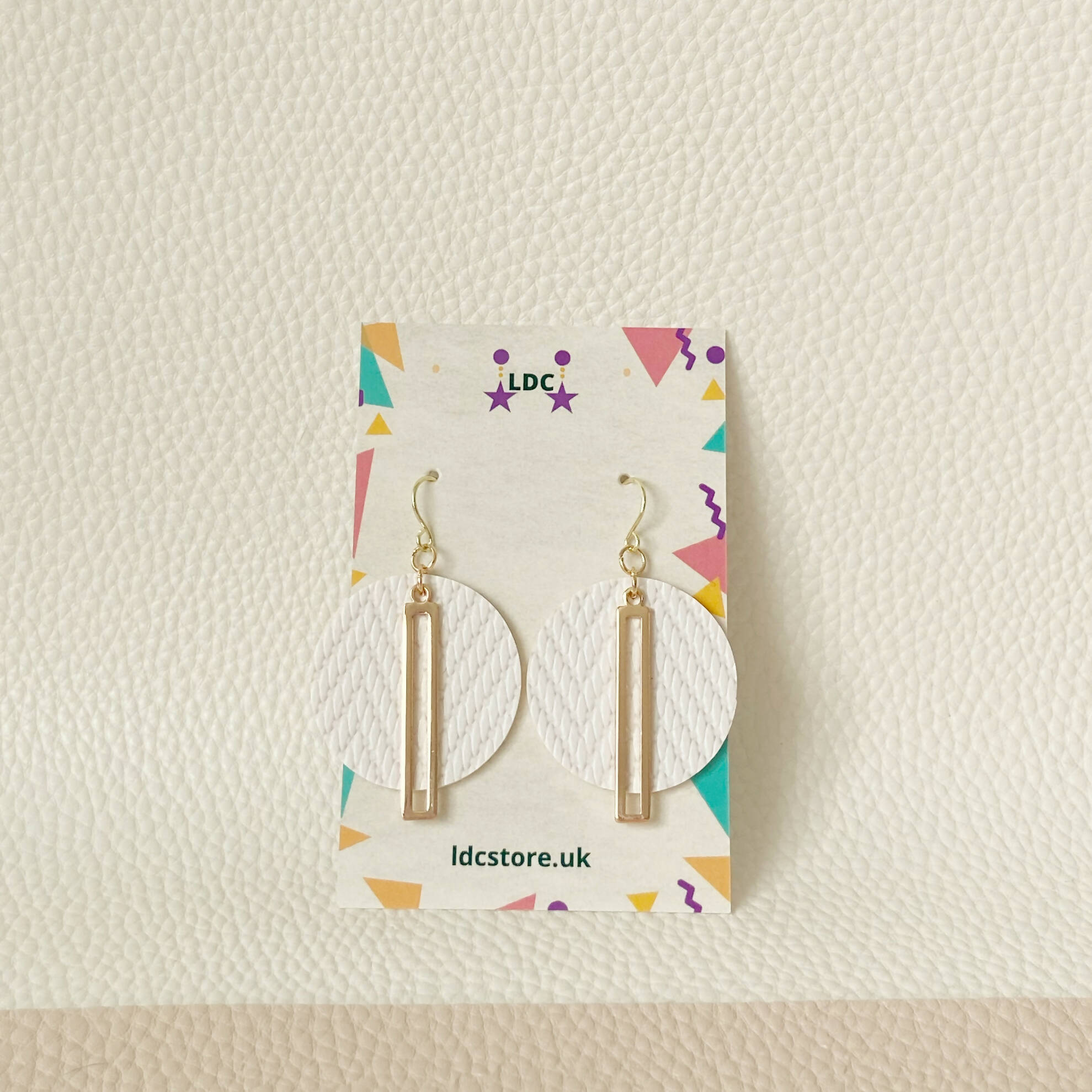 White Lantern Earrings