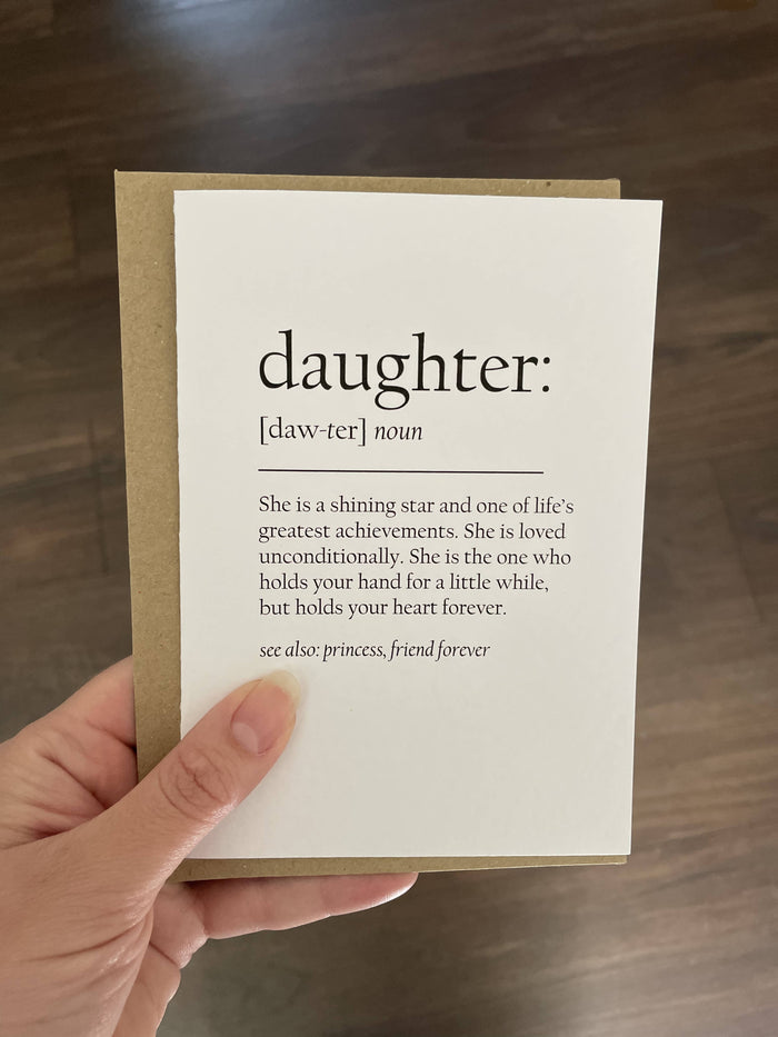 Daughter Definition Card