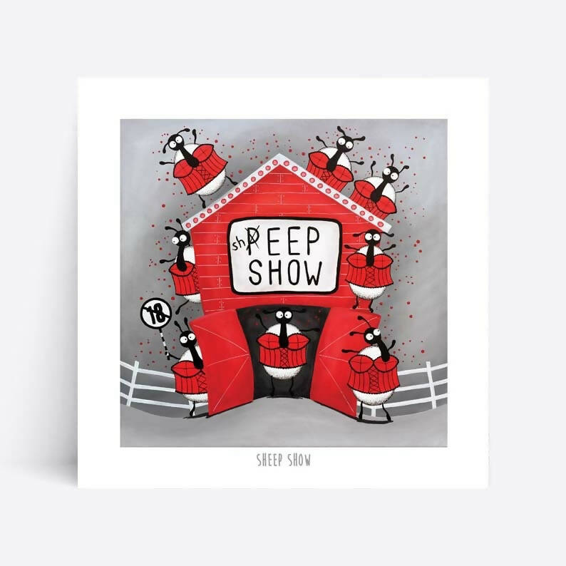 Sheep Show - 10” Print