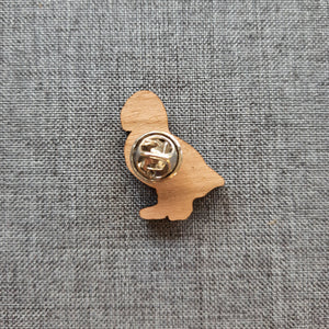 Puffin Wooden Pin Badge