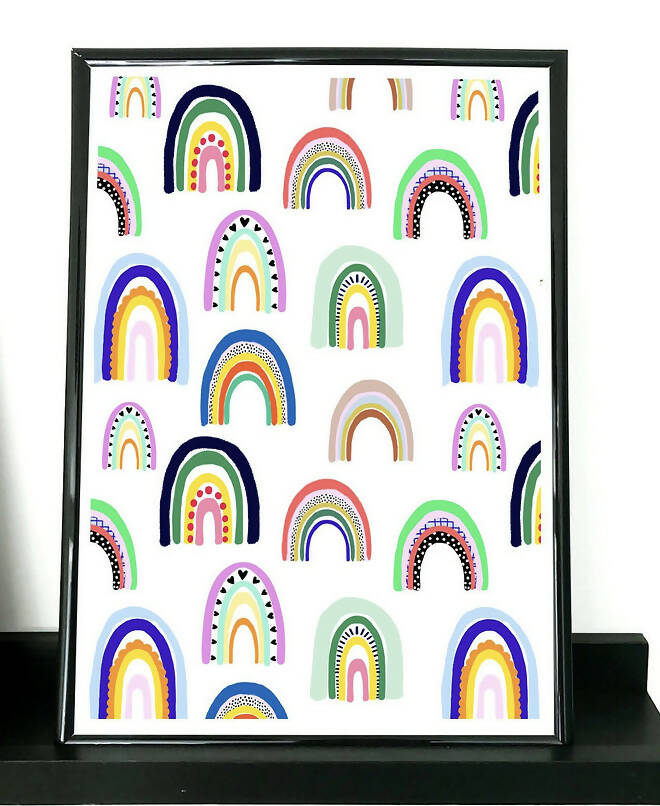 Rainbow Art Print A4