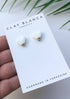 White Heart Studs