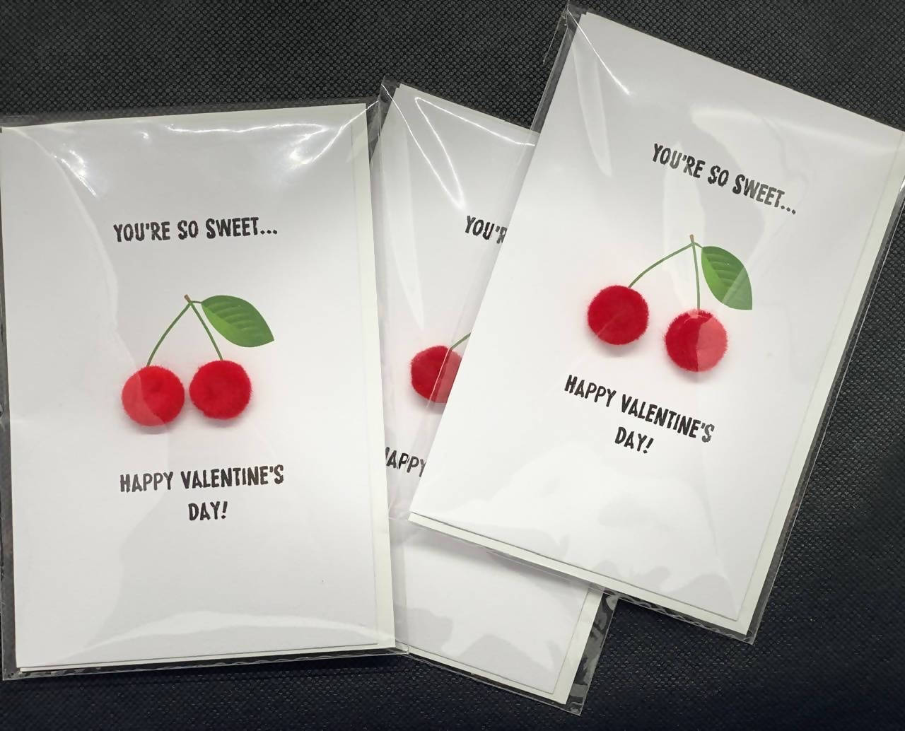 You're so Sweet - Pom Pom Valentines card