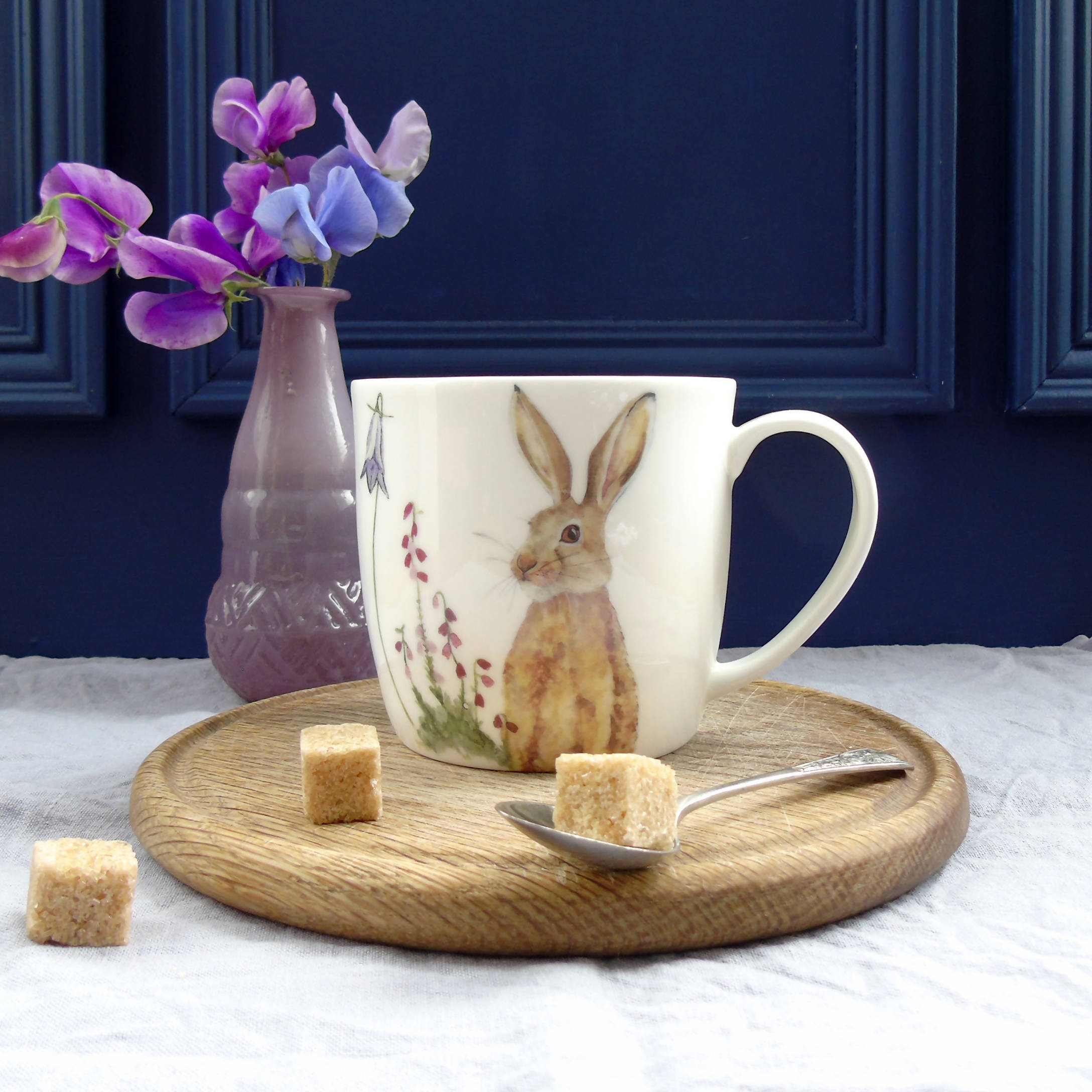 Bone China Brown Hare Mug