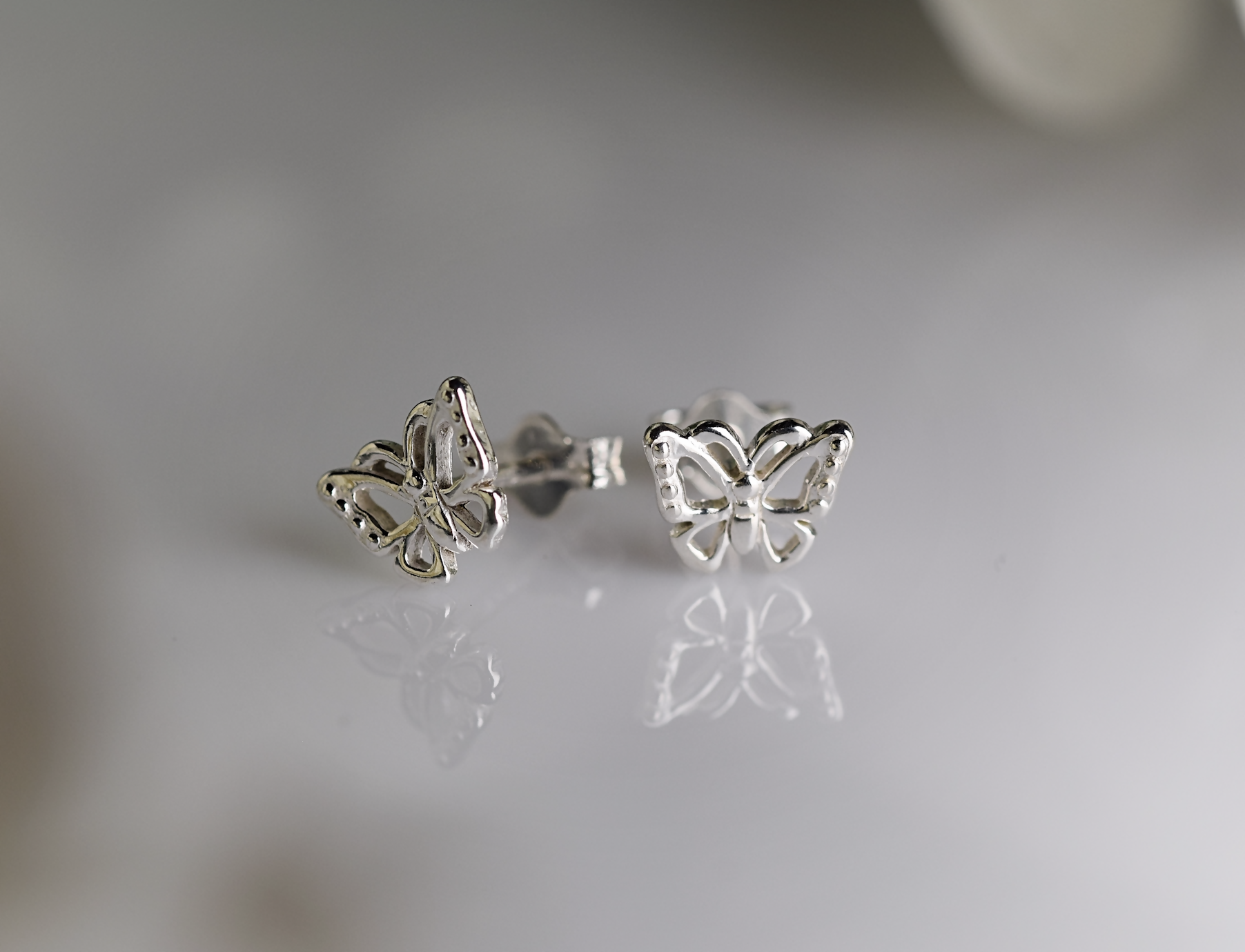 Sterling Silver Butterfly Earrings