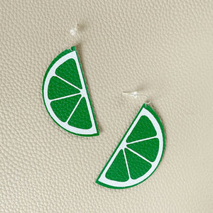Lime Slice Earrings LRG