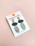 Tan/Black/Dash Statement Earrings