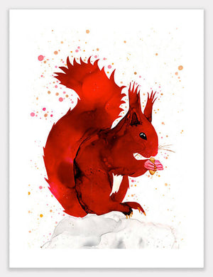 Squirrel (Hickory) Print