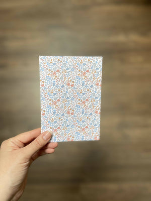 Pack of 6 Ditsy Print Notecards