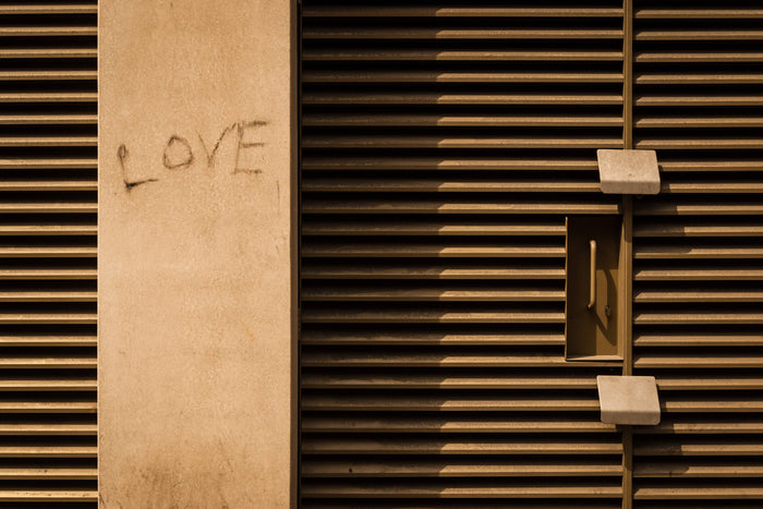 LOVE graffiti - card