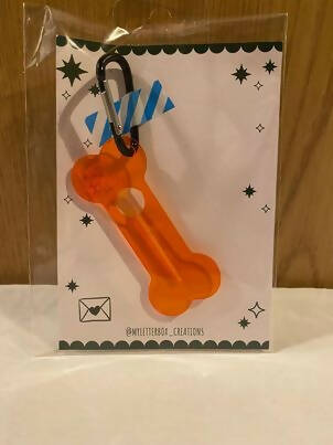 Poo Bag Bone Clip (Orange)