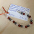 Tibetan Silver Clasp Bracelet with Rose Quartz, Faceted Red Jasper and Round Hematite