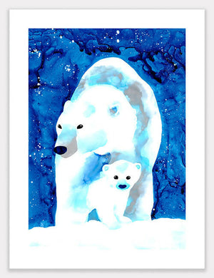 Polar Bears (Polaris) Print