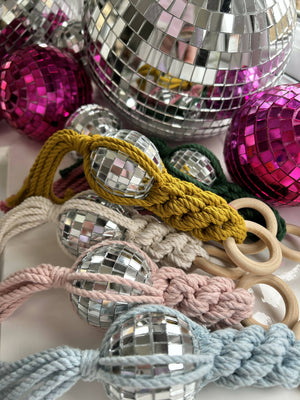 Disco Ball Hanger-Pastel Pink