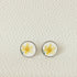 Daffodil Faux Leather Studs