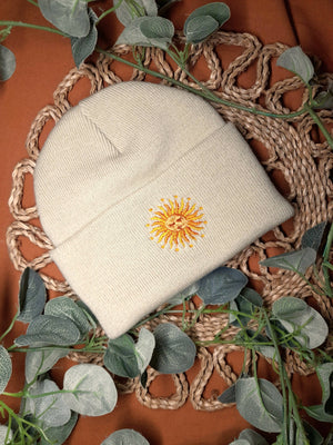 Embroidered Sun Beanies