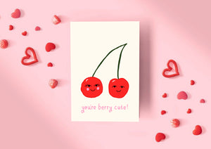 You’re Berry cute pun card