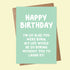 Birthday Greetings Card - Various Designs