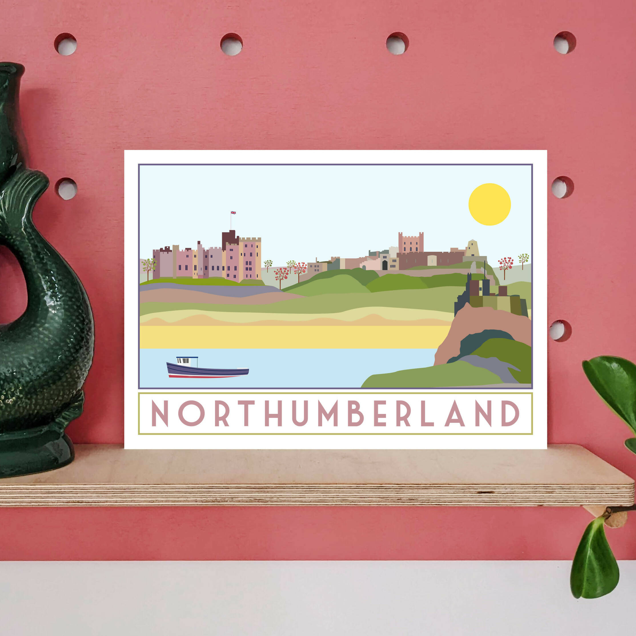 Northumberland Travel Poster