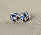 Sailor Girl Faux Leather Studs