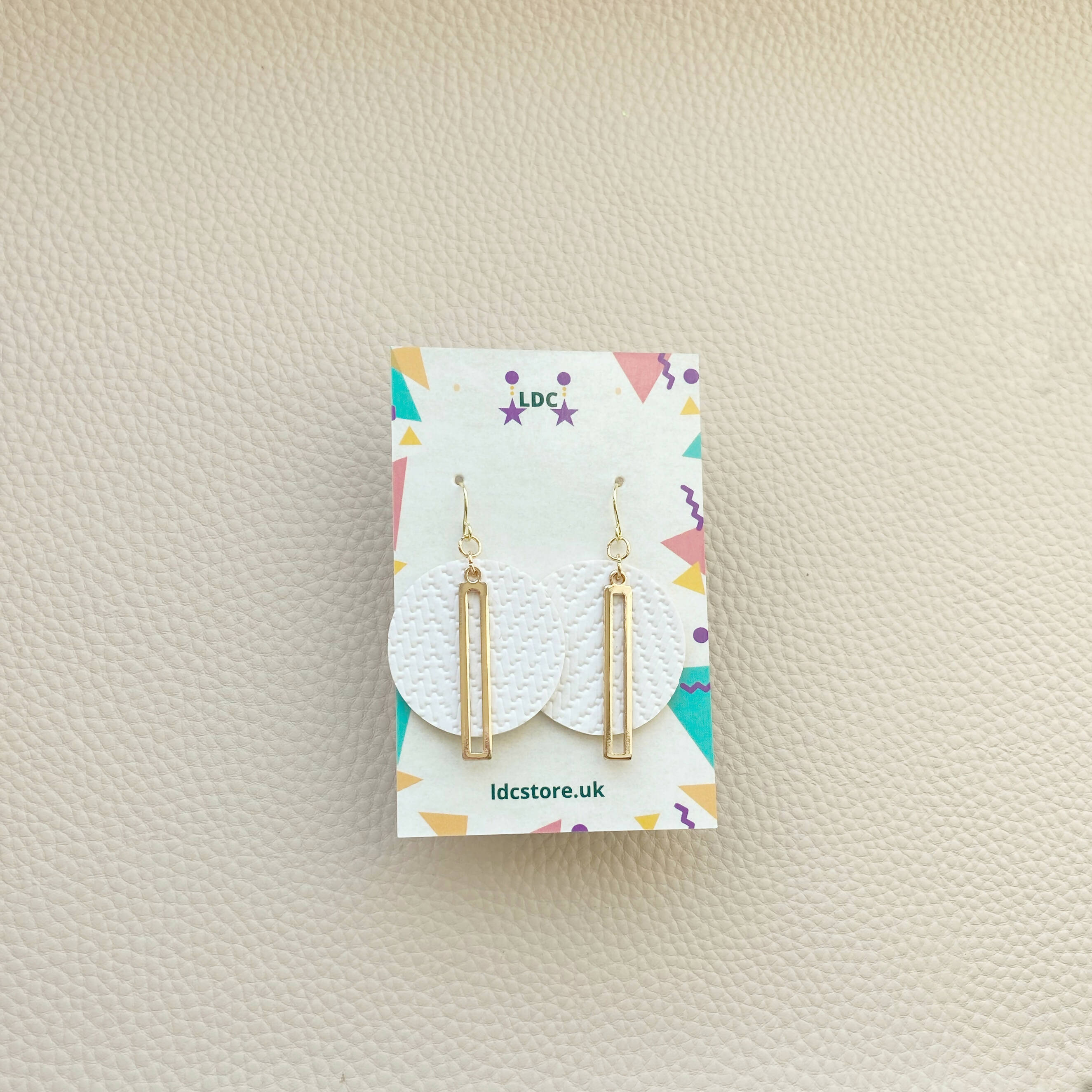White Lantern Earrings