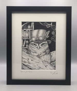 Monsieur Steam Punk - Limited edition framed print by Jenny Davies
