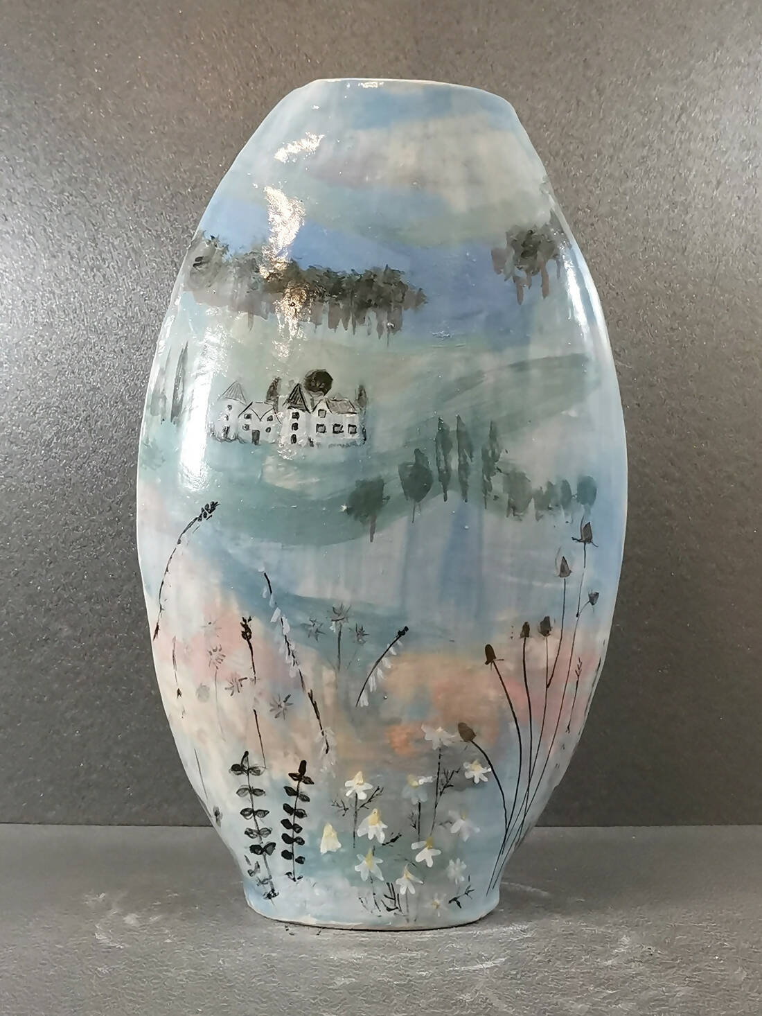 Mountain Village vase