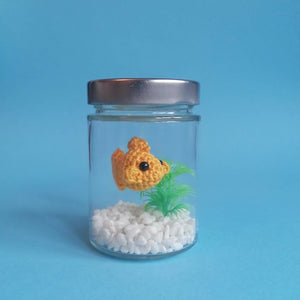Fish in a Jar, White Pebbles