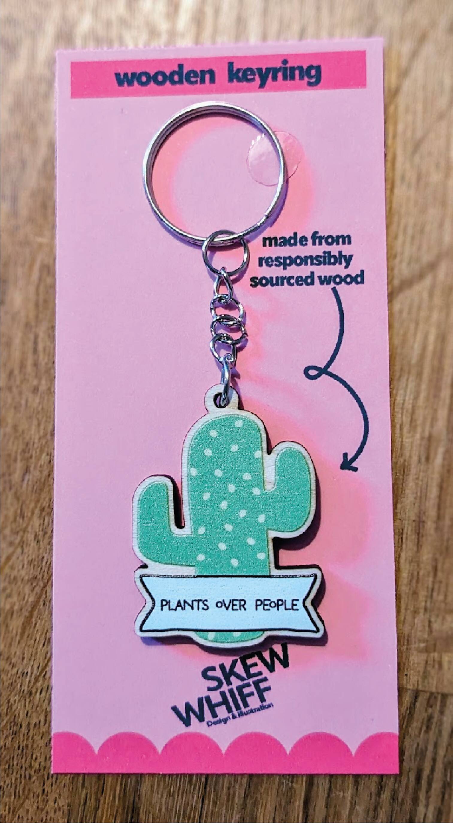 plants over people keyring pic