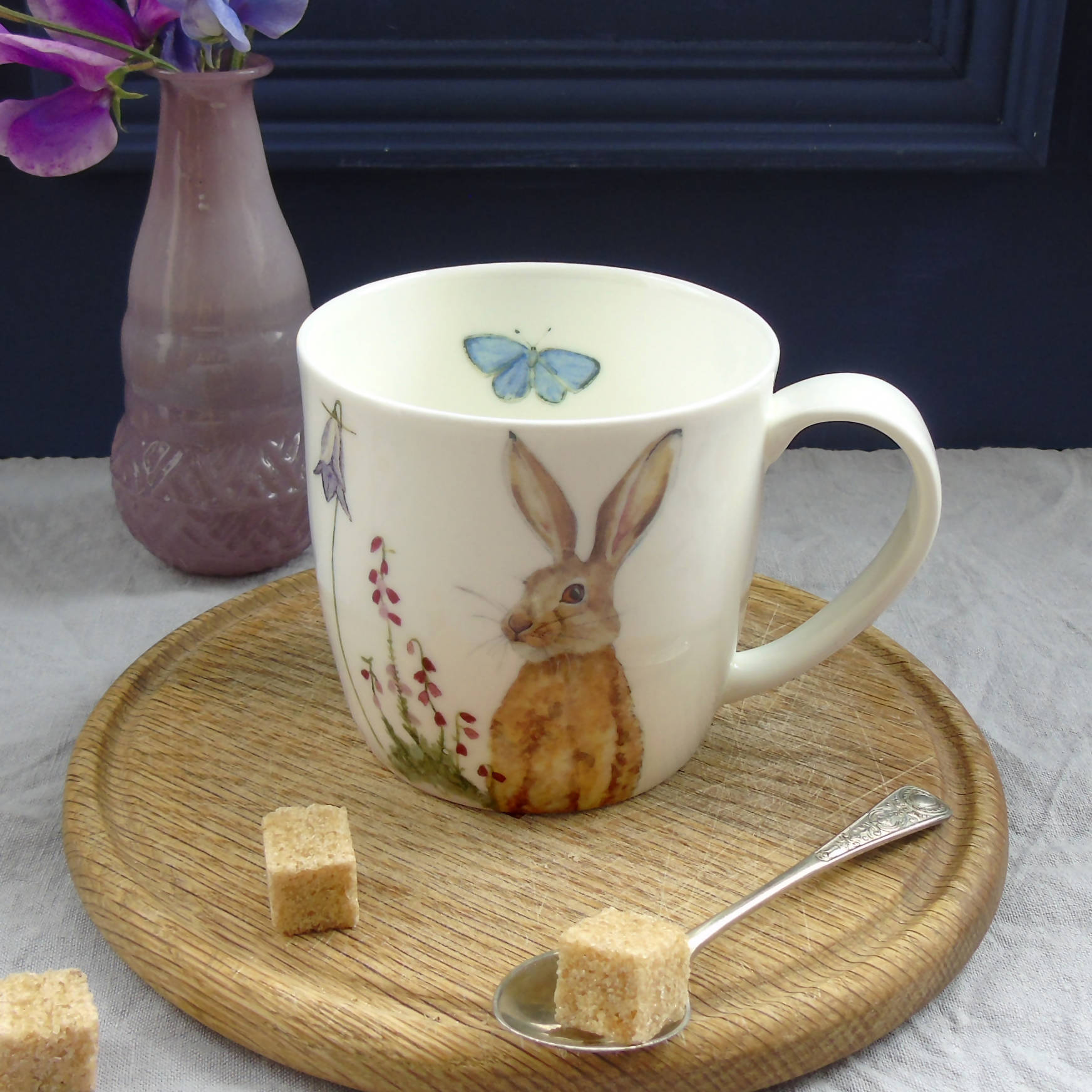 Bone China Brown Hare Mug